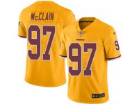 Men's Limited Terrell McClain #97 Nike Gold Jersey - NFL Washington Redskins Rush