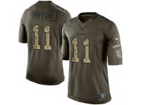 Men's Limited Terrelle Pryor #11 Nike Green Jersey - NFL Washington Redskins Salute to Service