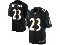 Men's Limited Tony Jefferson #23 Nike Black Alternate Jersey - NFL Baltimore Ravens