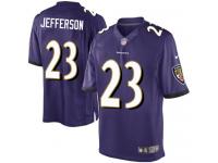 Men's Limited Tony Jefferson #23 Nike Purple Home Jersey - NFL Baltimore Ravens
