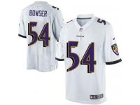 Men's Limited Tyus Bowser #54 Nike White Road Jersey - NFL Baltimore Ravens