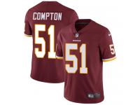 Men's Limited Will Compton #51 Nike Burgundy Red Home Jersey - NFL Washington Redskins Vapor