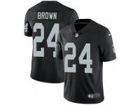 Men's Limited Willie Brown #24 Nike Black Home Jersey - NFL Oakland Raiders Vapor Untouchable