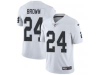 Men's Limited Willie Brown #24 Nike White Road Jersey - NFL Oakland Raiders Vapor Untouchable