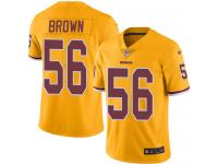 Men's Limited Zach Brown #56 Nike Gold Jersey - NFL Washington Redskins Rush