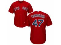 Men's Majestic Boston Red Sox #47 Tyler Thornburg Red Alternate Home Cool Base MLB Jersey