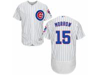 Men's Majestic Chicago Cubs #15 Brandon Morrow White Home Flex Base Authentic Collection MLB Jersey