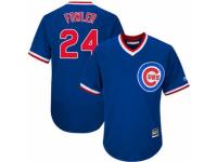 Men's Majestic Chicago Cubs #24 Dexter Fowler Royal Blue Cooperstown Cool Base MLB Jersey