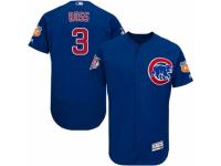 Men's Majestic Chicago Cubs #3 David Ross Royal Blue Alternate Flexbase Authentic Collection MLB Jersey