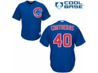 Men's Majestic Chicago Cubs #40 Willson Contreras Royal Blue Alternate Cool Base MLB Jersey