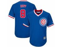 Men's Majestic Chicago Cubs #8 Ian Happ Royal Blue Cooperstown Cool Base MLB Jersey