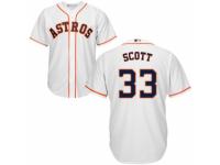Men's Majestic Houston Astros #33 Mike Scott White Home Cool Base MLB Jersey