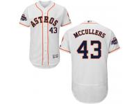 Men's Majestic Houston Astros #43 Lance McCullers Authentic White Home 2017 World Series Champions Flex Base MLB Jersey