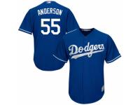 Men's Majestic Los Angeles Dodgers #55 Joe Blanton Royal Blue Alternate Cool Base MLB Jersey