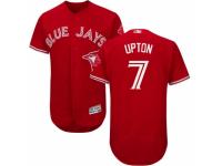 Men's Majestic Toronto Blue Jays #7 B.J. Upton Red Flexbase Authentic Collection Scarlet 2017 MLB Jersey