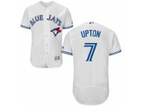 Men's Majestic Toronto Blue Jays #7 B.J. Upton White Flexbase Authentic Collection MLB Jersey