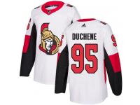Men's Matt Duchene Authentic White Reebok Jersey NHL Ottawa Senators #95 Away