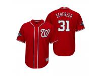 Men's Max Scherzer Washington Nationals Red 2019 World Series Champions Cool Base Jersey