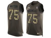 Men's Menelik Watson #75 Nike Green Jersey - NFL Denver Broncos Salute to Service Tank Top