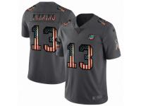 Men's Miami Dolphins #13 Dan Marino Limited Black USA Flag 2019 Salute To Service Football Jersey