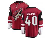 Men's Michael Grabner Breakaway Burgundy Red Home NHL Jersey Arizona Coyotes #40