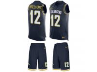 Men's Mike Williams #12 Nike Navy Blue Jersey - NFL Los Angeles Chargers Tank Top Suit