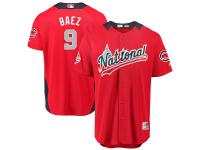Men's National League Chicago Cubs Javier Baez Majestic Red 2018 MLB All-Star Game Home Run Derby Player Jersey