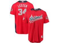 Men's National League Chicago Cubs Jon Lester Majestic Red 2018 MLB All-Star Game Home Run Derby Player Jersey
