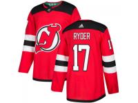 Men's New Jersey Devils #17 Michael Ryder adidas Red Authentic Jersey