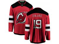 Men's New Jersey Devils #19 Travis Zajac Red Home Breakaway NHL Jersey