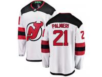 Men's New Jersey Devils #21 Kyle Palmieri White Away Breakaway NHL Jersey