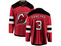 Men's New Jersey Devils #3 Ken Daneyko Red Home Breakaway NHL Jersey