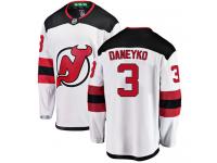 Men's New Jersey Devils #3 Ken Daneyko White Away Breakaway NHL Jersey