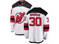 Men's New Jersey Devils #30 Martin Brodeur White Away Breakaway NHL Jersey