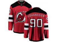 Men's New Jersey Devils #90 Marcus Johansson Red Home Breakaway NHL Jersey