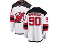 Men's New Jersey Devils #90 Marcus Johansson White Away Breakaway NHL Jersey