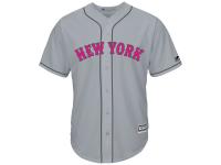 Men's New York Mets Majestic Gray Mother's Day Cool Base Jersey