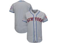 Men's New York Mets Majestic Gray Road Authentic Collection Flex Base Team Jersey