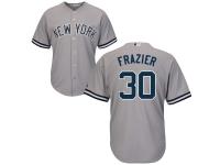 Men's New York Yankees #30 Clint Frazier Majestic Gray Road Cool Base Jersey