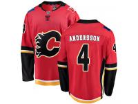Men's NHL Calgary Flames #4 Rasmus Andersson Breakaway Home Jersey Red