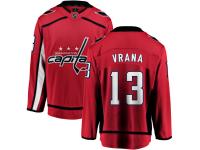 Men's NHL Washington Capitals #13 Jakub Vrana Breakaway Home Jersey Red