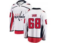 Men's NHL Washington Capitals #68 Jaromir Jagr Breakaway Away Jersey White