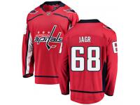 Men's NHL Washington Capitals #68 Jaromir Jagr Breakaway Home Jersey Red