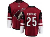 Men's Nick Cousins Breakaway Burgundy Red Home NHL Jersey Arizona Coyotes #25