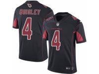 Men's Nike Arizona Cardinals #4 Ryan Quigley Limited Black Rush NFL Jersey