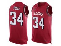 Men's Nike Atlanta Falcons #34 Brian Poole Red Player Name & Number Tank Top NFL Jersey