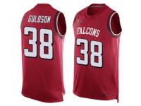 Men's Nike Atlanta Falcons #38 Dashon Goldson Red Player Name & Number Tank Top NFL Jersey