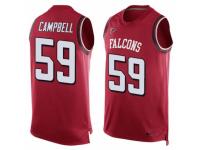 Men's Nike Atlanta Falcons #59 De'Vondre Campbell Red Player Name & Number Tank Top NFL Jersey