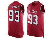 Men's Nike Atlanta Falcons #93 Dwight Freeney Red Player Name & Number Tank Top NFL Jersey