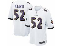 Men's Nike Baltimore Ravens #52 Ray Lewis Game White NFL Jersey